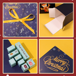 Tùy chỉnh 24-Day rỗng sugared 12 ngày đếm ngược lá thông số kỹ thuật với dập nổi in ấn Advent lịch hộp - Product Image 5