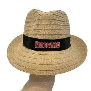 2023 oem יוקרה sombrero Ceau רחב ברים רחב ידיים fedora מותאם אישית נשים נשים נשים פנאמה הקיץ החוף-L