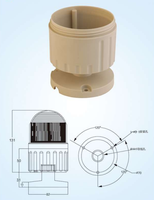 Lampu Indikator Kesalahan Sistem LED 24V DC/AC 220V 80mm IP65, Lampu Peringatan untuk Aplikasi Jalan & Lanskap