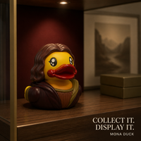 B.DUCK Série Musée Mona Duck, Figurine Miniature en PVC Vinyle, Figurine d'Action, Jouet Canard en Caoutchouc, Boîte Mystère, Personnalisation OEM