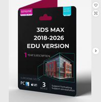 3ds Max Versión Educativa 1 Año 2023 2024 2025 2026 Software de Dibujo y Diseño Asistido por Computadora