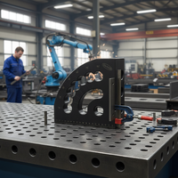 Support d'angle modulaire 3D haute résistance avec trous de centrage pour l'assemblage de tuyaux