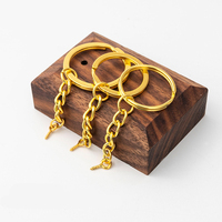2025 Gold Blank Schlüssel anhänger Schlüssel anhänger Split Ringe Anhänger Halter Ring Home DIY Schmuck Zubehör