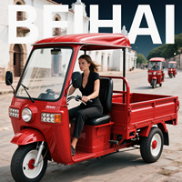 Tricycle électrique chinois 1000W, véhicule utilitaire à 3 roues, moteur en acier, carrosserie ouverte, 60V, 600kg, pour passagers, exporté par des exportateurs de tricycles