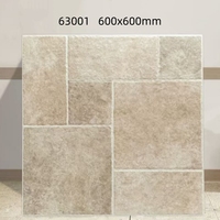 Carrelage de sol en céramique mate Série Pastorale Française 600x600mm, moderne, pour extérieur, villa et centre commercial