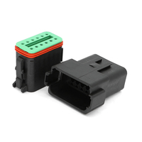 Adaptateur femelle automobile série DT IZONE DT06-12S-E004, boîtier en plastique étanche, certifié ISO9001
