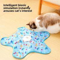 Balle de jeu interactive automatique en plastique pour chat, tente de jeu, abri anti-ennui, baguette de chasse, plateau tournant, multi-fêtes