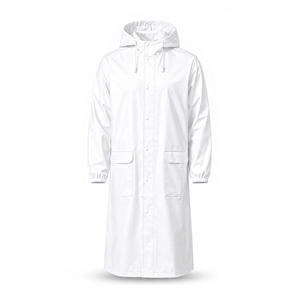 Waterproof Hooded Summer <b>Raincoat</b> for <b>Men</b> Women | Lightweight Canvas Polyamide | Windproof Breathable Outdoor Hiking Camping - Product Image 1
