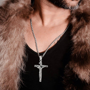 Collares con Colgante de Joyería de Moda HOVANCI para Hombre Crucifijo de Pascua Cruz de Jesucristo para Hombres y Mujeres - Product Image 3
