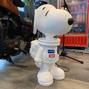Venta al por mayor tamaño personalizado parque al aire libre decoración famosa <span class=keywords><strong>Snoopy</strong></span> fibra de vidrio personaje de dibujos animados estatua de resina - Product Image 4