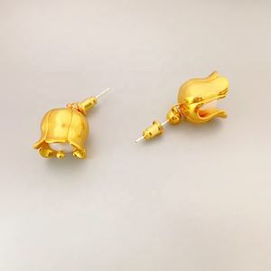 Bijoux à pampilles en perles, boucles d'oreilles asymétriques rétro pour femmes, pendentifs en perles de lys de <span class=keywords><strong>la</strong></span> vallée, vente en gros d'usine - Product Image 3