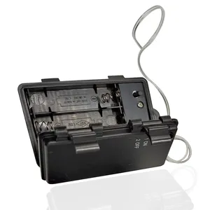 アイテムホット販売オンラインAA UM3 lr6バッテリーホルダーカバースイッチ付き卸売購入防水バッテリー3aaバッテリーボックス