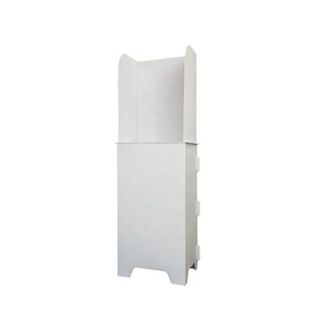 Station de vote portable et pliable en PP avec service de découpe, taille et épaisseur personnalisables - Product Image 1