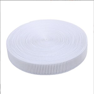 Nhà Máy 2 Cm 2.5 Cm Dệt Chống Trượt Gân Trắng Đồng Bằng Ban Nhạc Đàn Hồi Cho Quần Áo Giày Dây Thắt Lưng Thể Thao Quần Hành Lý Túi - Product Image 4