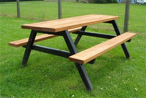 All'aperto tavolo <span class=keywords><strong>da</strong></span> Picnic <span class=keywords><strong>in</strong></span> <span class=keywords><strong>legno</strong></span> commerciale di plastica con panca mobili <span class=keywords><strong>da</strong></span> <span class=keywords><strong>giardino</strong></span> tavolo <span class=keywords><strong>da</strong></span> pranzo birra al di fuori del Patio sul cortile del bar - Product Image 6