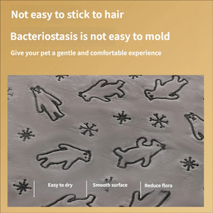 Toalla Superabsorbente para Mascotas Petop, para Perros y Gatos, con Material <span class=keywords><strong>de</strong></span> Cuero <span class=keywords><strong>de</strong></span> Secado Rápido y Estuche Portátil para Botella, Suministros para Mascotas OEM - Product Image 2