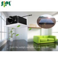 Bigsunny — ventilateur d'aspiration solaire, 4 pouces, pour aspiration d'air, ventilateur de plafond, centrifuge, haute qualité, DC