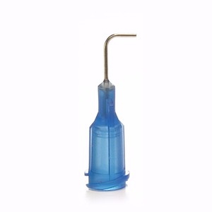 Prix usine Aiguille de seringue de distribution Luer Lock en métal courbée à 45 degrés, 23G 1/2 pouce, à embout fileté - Product Image 4