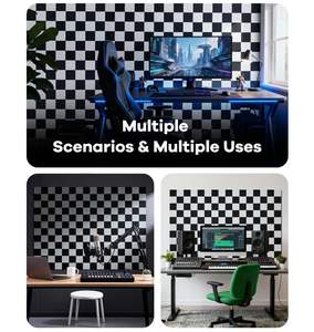 Paneles Acústicos Insonorizantes Modernos, Autoadhesivos, de Alta Densidad, Ecológicos, para Hoteles y Apartamentos, Éxito de Ventas de Fábrica - Product Image 6