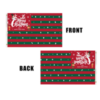 Drapeau de Noël 3x5FT, Impression Numérique, Essentiel pour les Fêtes, Production en Gros Directe Usine