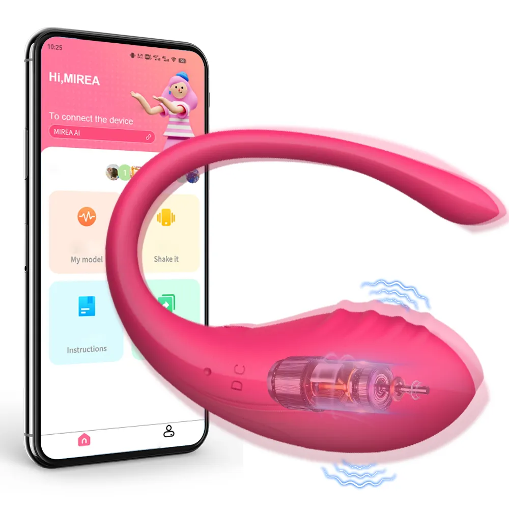 女性のためのワイヤレスBluetoothGスポットバイブレーターDildoAPPリモコンは大人のための振動卵クリット女性パンティー大人のおもちゃを着用します