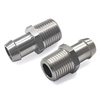 Adaptateur universel 1/2"NPT X 5/8" pour raccord de tuyau en acier, système de refroidissement, pièces de modification pour moteur V8 de voiture classique Hot Rod