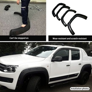 Universals Flexible Car Accessories ABS 4x4 <b>Plastic</b> Black <b>Wheel</b> Arch Fender Flare Volkswagen Amarok - Product Image 6