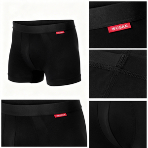 Boxers respirants en modal Tencel pour hommes, sous-vêtements de sport respirants et absorbants, caleçons cool - Product Image 2