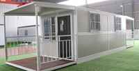 3 en 1 Z Type Préfabriqué Pliable Mobile 2 Story Tiny Flat Pack Container House pour Stockage avec Cuisine Salle de Bain Électrique