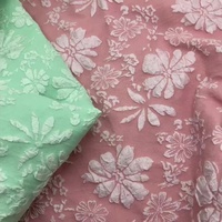 Pabrik langsung 3D pola bunga Jacquard kain celup 75D poliester untuk kemeja & Gaun wanita untuk tas pernikahan setelan tirai
