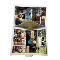 Emballage de bonbons personnalisé sacs de bande dessinée Mylar 120 micron holographique résistant aux enfants Ziplock sac en aluminium avec mon logo et boîte