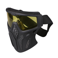 Masque de protection tactique anti-buée intégral avec verres balistiques en PC haute résistance et lunettes de tir avec écran facial détachable
