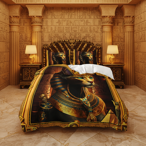Juego de Ropa de Cama con Diseño de Ley Antigua Egipcia, Funda Nórdica Premium con Escultura, Juego de 3 Piezas - Product Image 2
