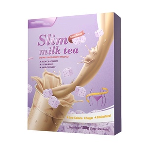 Vente chaude Plusieurs Saveurs Boisson Instantanée Thé Au <span class=keywords><strong>Lait</strong></span> Mince Fraise Taro Saveur De Chocolat Suppléments De Santé Personnels - Product Image 4