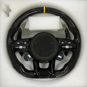 Volant en fibre de carbone de haute qualité pour <span class=keywords><strong>Mercedes</strong></span> Benz W246 2023 <span class=keywords><strong>2022</strong></span> B200 CLA E220 <span class=keywords><strong>AMG</strong></span> CLE, accessoires intérieurs de voiture - Product Image 6