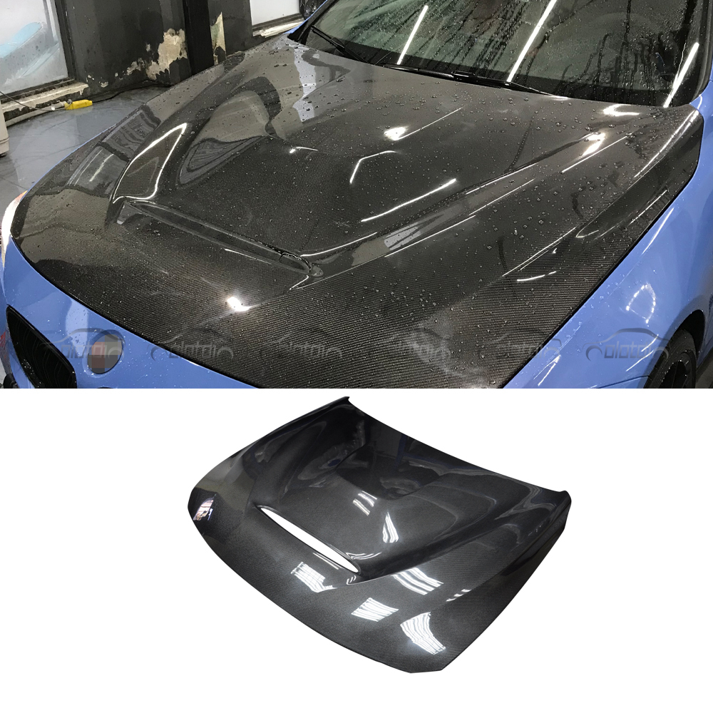 Стильные двухсторонние капоты из углеродного волокна GTS, капот для F80 F82 F83 M3 M4, капот двигателя OLOTDI