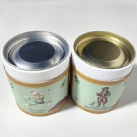 Boîte d'emballage de thé personnalisée biodégradable pot en papier Kraft pour cylindre de grain de café alimentaire tube de papier de carton Kraft naturel