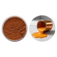 Matériau brut pour peinture de peau, synthétique, en oxyde de fer orange pour revêtement
