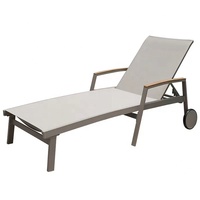 Chaises longues de jardin Chaise longue réglable Piscine Lounge Mobilier d'extérieur