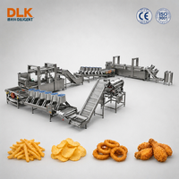 Automatisch industrieel frituursysteem voor aardappelproducten, chips, friet en snacks