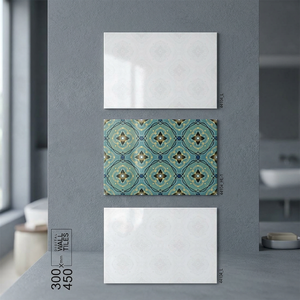 Azulejos de Pared de Cerámica Negra de la Colección Glint de 300x450 mm para Chimenea, Baño y Pasillo, Serie 3D Impermeable en Stock - Product Image 3