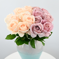 Stilvolle Handgefertigte Künstliche Rose mit Echtem Gefühl Elegantes Tischgesteck Muttertags-Geschenkbox Premium Naturgetreue Dekoration