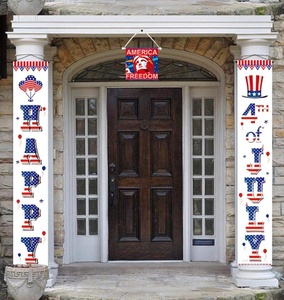 Cartel colgante para decoración interior, cortina del Día de la Independencia Americana, pancarta de la bandera del 4 de julio, porche patriótico, nuevo - Product Image 2