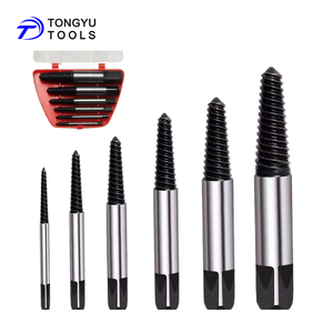 Jeu d'extracteurs <span class=keywords><strong>de</strong></span> <span class=keywords><strong>vis</strong></span> #1-#6, extracteur <span class=keywords><strong>de</strong></span> boulons à filetage inversé à gauche pour boulons <span class=keywords><strong>et</strong></span> <span class=keywords><strong>vis</strong></span> cassés (2.5-22mm; 3/32 "-7/8") dans une boîte <span class=keywords><strong>de</strong></span> 6 pièces - Product Image 1