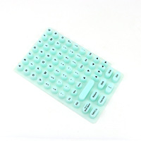 Autocollants en silicone pour clavier, touches surélevées pour manucure longue et autocollants de clavier surélevés pour manucure longue