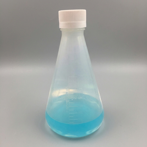 Frasco cónico de tapa de rosca de cuello ancho graduado de polipropileno transparente de 1000ml para experimentos de laboratorio y Escuela OEM - Product Image 1
