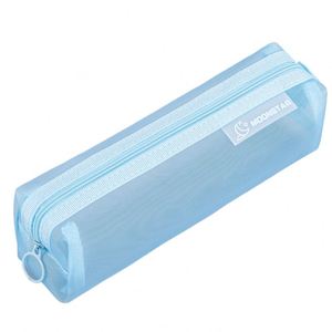 Sac à crayons grande capacité en filet transparent avec fermeture éclair et sangle, idéal pour les étudiants - Vente en gros usine, haute qualité - Product Image 3