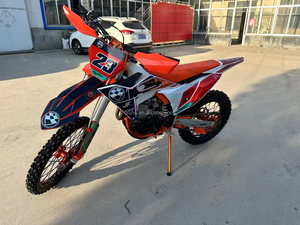 Moto tout-terrain version forêt avec phares 300cc, modèle de course sur piste forestière rehaussé - Product Image 4