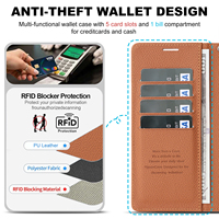 Étui portefeuille de luxe avec porte-cartes pour Samsung Galaxy S26 Ultra/S25/S24/S23 PLUS, coque de téléphone en cuir PU à rabat