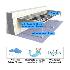 Vente chaude Garages Auvents Carport Abri de Pluie <span class=keywords><strong>Pare</strong></span>-<span class=keywords><strong>Soleil</strong></span> Fenêtre Auvent - Product Image 6